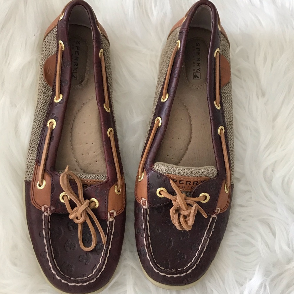 Sperry Boat Shoes - Maroon Leather